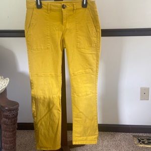 Cabi- yellow/gold utility trouser